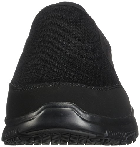 Skechers Men's Black Flex Advantage Slip Resistant Mcallen Slip On - 14 D(M) US