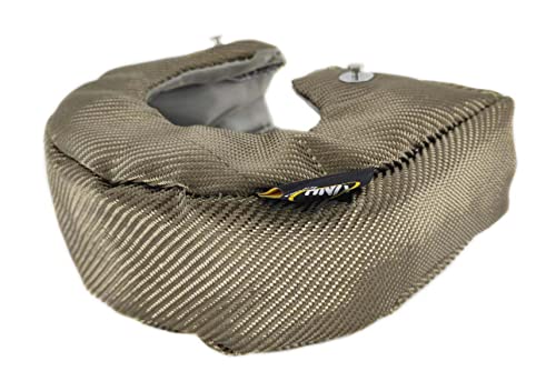 T4 Turbocharger heat shield cover Titanium Fiber Turbo Blanket Inner high silica cloth and stainless steel knitted wire mesh inner liner