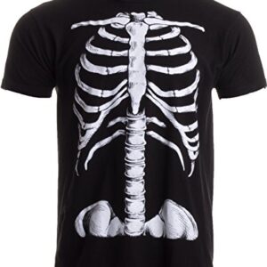 Skeleton Rib Cage | Jumbo Print Novelty Halloween Costume Unisex T-Shirt-Adult,M Black