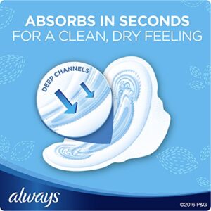 Always Regular Maxi Pads with Wings, Unscented