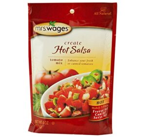 mrs. wages salsa mix hot 4.0 oz(pack of 2)