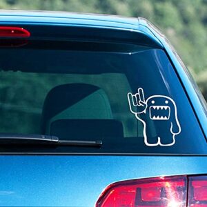 INDIGOS UG Car Sticker - Bumper- JDM - Die Cut - Auto - OEM - Heavy Domo - 120x110 mm White - Rear Window - Sticker - Tuning