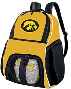 broad bay university of iowa soccer ball backpack or volleyball backpack - practice or travel