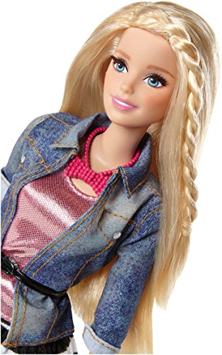 Barbie Style Doll, Jean Jacket and Black/White Shirt