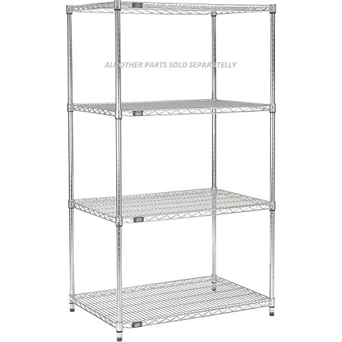 Nexel Additional Wire Shelf for Wire Shelving Units, 600-800 lb Capacity, 18"W x 48"L, Chrome Finish