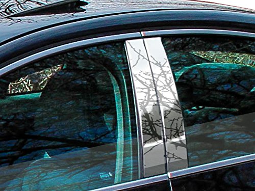 QAA is Compatible with 2011-2013 Volvo S60 4 Piece Stainless Pillar Post Trim PP11385