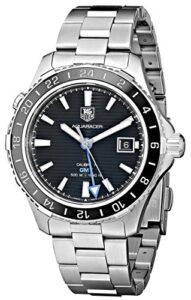 tag heuer men's wak211a.ba0830 ceramic calibre analog display swiss automatic silver watch