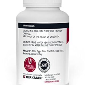 Kirkman - Melatonin 1 mg Chewable Tablets - 100 Tablets - Promotes Sleep - Refreshing Menthol Flavor - Hypoallergenic