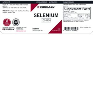 Selenium 100 mcg Capsules - Hypo - 100 ct.