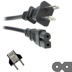 hqrp 10ft ac power cord compatible with bose wave soundtouch music system mains cable sound-touch + hqrp euro plug adapter