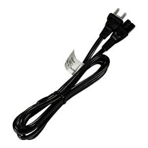 hqrp ac power cord compatible with bose wave music system iii, bowers & wilkins asw608 asw610 speaker mains cable, black