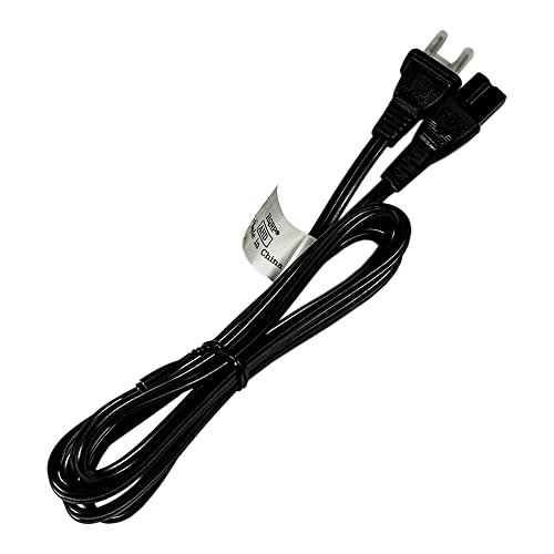 HQRP AC Power Cord Compatible with Bose Wave Music System III, Bowers & Wilkins ASW608 ASW610 Speaker Mains Cable, Black