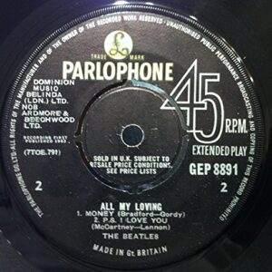 THE BEATLES ALL MY LOVING 45 rpm single