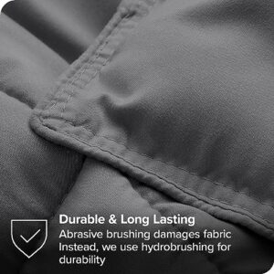 Bare Home Comforter Set - Twin Extra Long Size - Ultra-Soft - Goose Down Alternative - Premium 1800 Series - All Season Warmth (Twin/Twin XL, Grey)