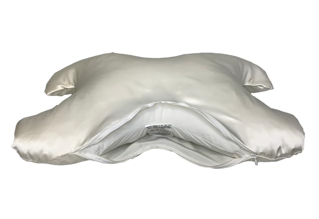 "SAVE MY FACE!" PILLOW THE ORIGINAL ANTI-WRINKLE PILLOWETTE Additional Le Grand Pillowcase with 100% Natural Silk Charmeuse in White