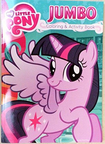 My Little Pony Jumbo Coloring & Activity Book 4 Pack - Pinkie Pie, Twilight Sparkle, Rainbow Dash & Fluttershty