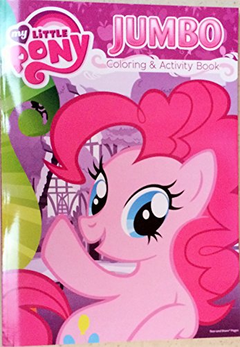 My Little Pony Jumbo Coloring & Activity Book 4 Pack - Pinkie Pie, Twilight Sparkle, Rainbow Dash & Fluttershty