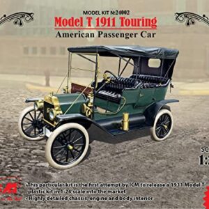 ICM 24002 Plastic Vehicle Model T 1911 Touring, American Passenger Car - Scale 1:24