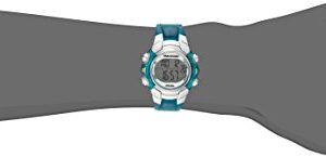 Marathon by Timex Unisex T5K817 Digital Mid-Size Light Blue/Silver-Tone Resin Strap Watch