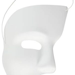 White Phantom Mask,Adult Size,1 Pc