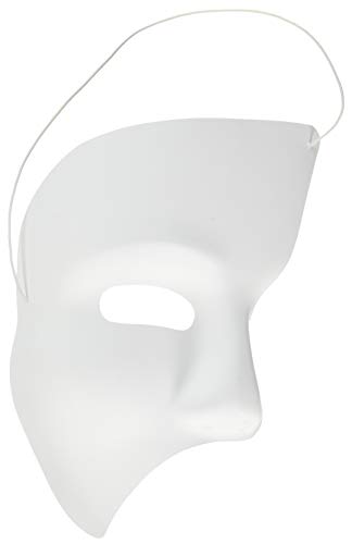 White Phantom Mask,Adult Size,1 Pc