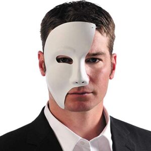 White Phantom Mask,Adult Size,1 Pc