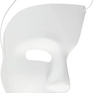 White Phantom Mask,Adult Size,1 Pc