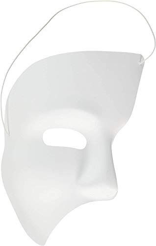 White Phantom Mask,Adult Size,1 Pc