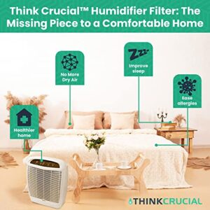 Crucial Air Replacement Air Purifier Filter - Compatible with Whirlpool Part # 8171434K, 1183054K - Fits Whirlpool Air Purifier Model AP450, AP45030HO, AP510 - Bulk (2 Pack)