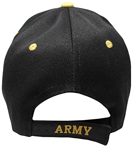 Retired Army Black w/ Seal Embroidered Baseball Cap Hat USA US Military