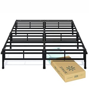 ZINUS SmartBase Compack Mattress Foundation, 14 Inch Metal Bed Frame, No Box Spring Needed, Sturdy Steel Slat Support, California King