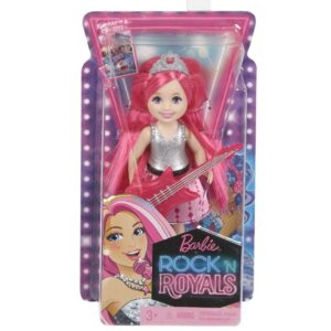 barbie in rock ‘n royals pink princess chelsea doll
