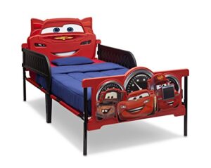 delta children plastic 3d-footboard twin bed, disney/pixar cars