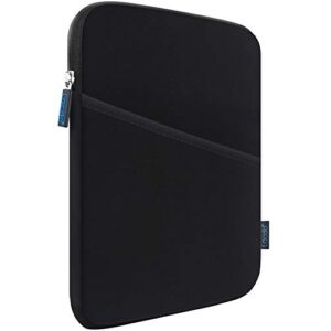 ipad mini 6 sleeve, ipad mini case bag, lacdo shockproof tablet sleeve case for ipad mini 6,5,4,3,2 / samsung galaxy tab a7 lite 8.7" / tab a 8.0" protective ipad mini sleeve tablet bag, black/black