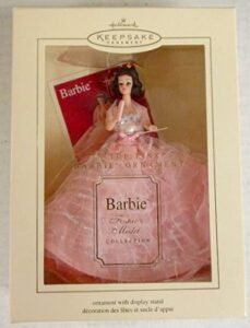 hallmark keepsake ornament in the pink barbie ornamant barbie fashion model collection