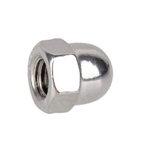 BQLZR 304 Stainless Steel Cap Acorn Hex Nut M6 Right Hand Threads Marine Replacement for 2007 XC90 Plate，Replacement for 2009 S-60 Pack of 10