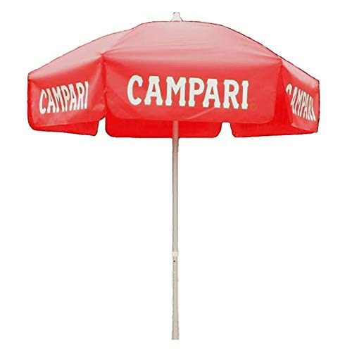 Heininger 1381 Campari Red 6' Vinyl Patio Pole Umbrella