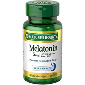 nature's bounty super strength melatonin 5mg softgels 90 ea