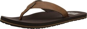 reef men's sandals, reef twinpin, brown, 7