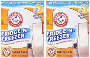 arm & hammer baking soda, fridge-n-freezer pack, odor absorber, 14 oz - 2 pack
