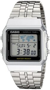 casio men's a500wa-1acf classic silver-tone watch
