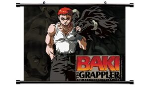 baki the grappler anime fabric wall scroll poster (32 x 24) inches. [wp] baki-6 (l)