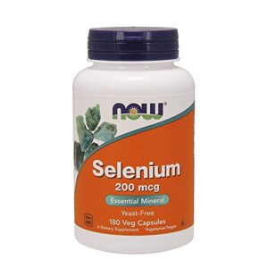 now foods selenium 200 mcg vcaps, 180 ct