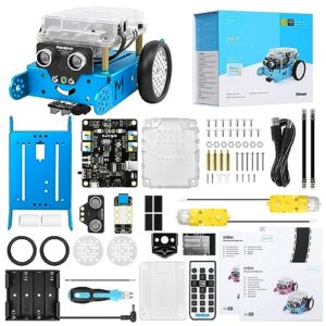 makeblock mbot robot kit, stem projects for kids ages 8-12 learn to code with scratch arduino, robot kit for kids, stem toys for kids, computer programming for beginners gift for boys and girls 8+