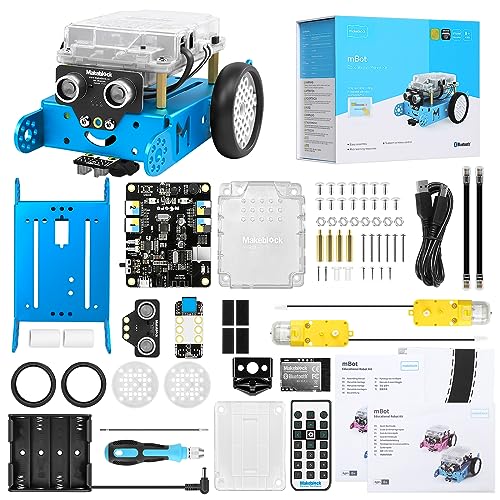 Makeblock mBot Robot Kit, STEM Projects for Kids Ages 8-12 Learn to Code with Scratch Arduino, Robot Kit for Kids, STEM Toys for Kids, Computer Programming for Beginners Gift for Boys and Girls 8+