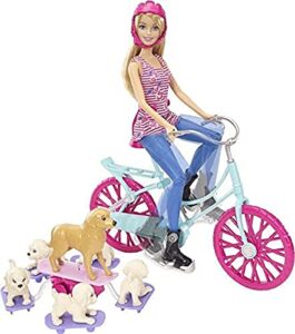 barbie and her sisters in the great puppy adventure barbie and bicycle playset