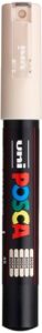 posca marker 1m in beige, posca pens for art supplies, school supplies, rock art, fabric paint, fabric markers, paint pen, art markers, posca paint markers