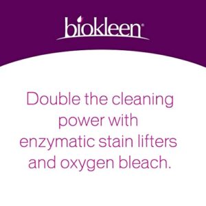 Biokleen Natural Laundry Detergent - 108 HE Loads - Powder, Concentrated, Eco-Friendly, Non-Toxic, Plant-Based, No Artificial Fragrance, Colors or Preservatives, Premium Plus(Packaging May Vary)