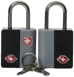 swiss gear travel key locks & luggage tags - set of 2 each