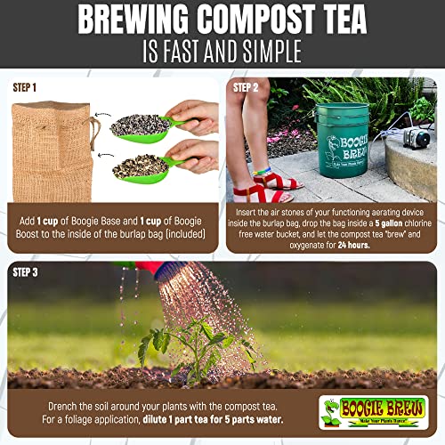 Boogie Brew Compost Tea (6lb - Makes 100 Gallons of Compost Tea)